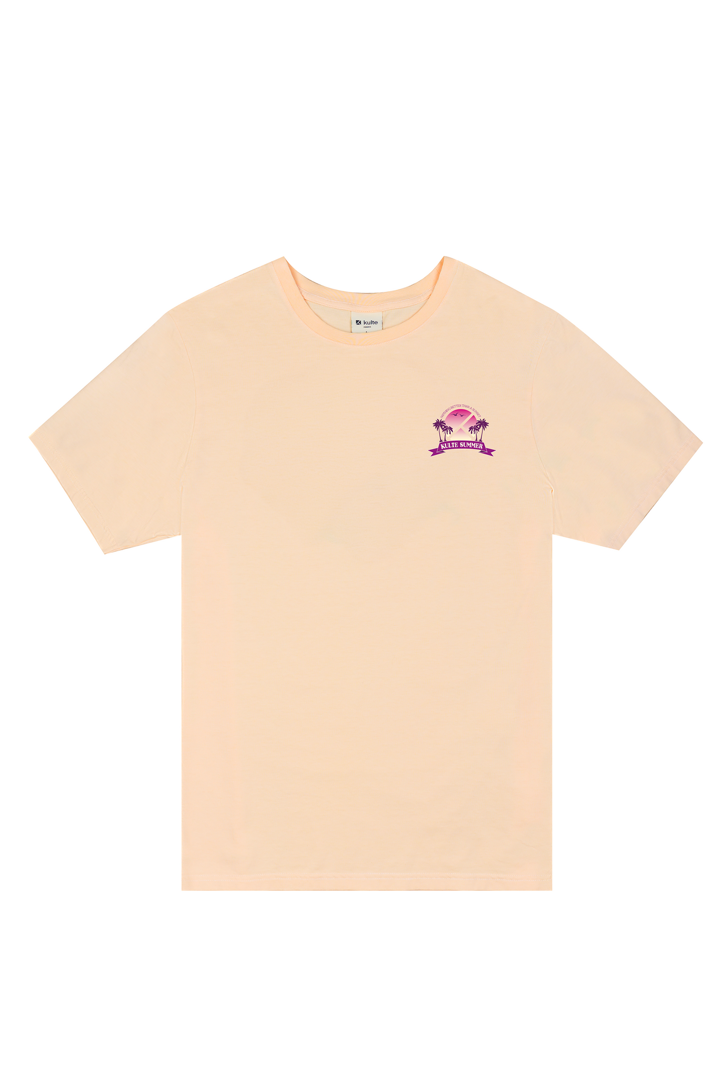 T-SHIRT SUNSET SQUARE PÊCHE