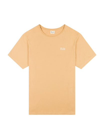 BEIGE SCRIPT T-SHIRT