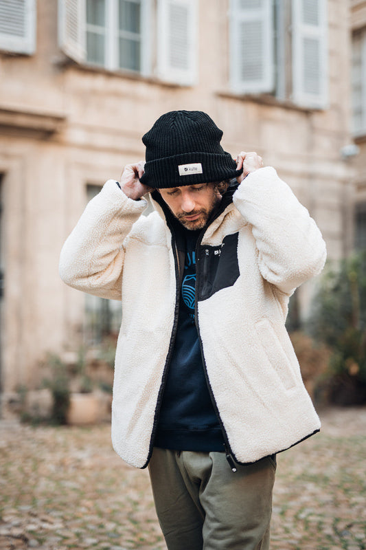 THE REVERSIBLE SHERPA OFF WHITE/BLACK