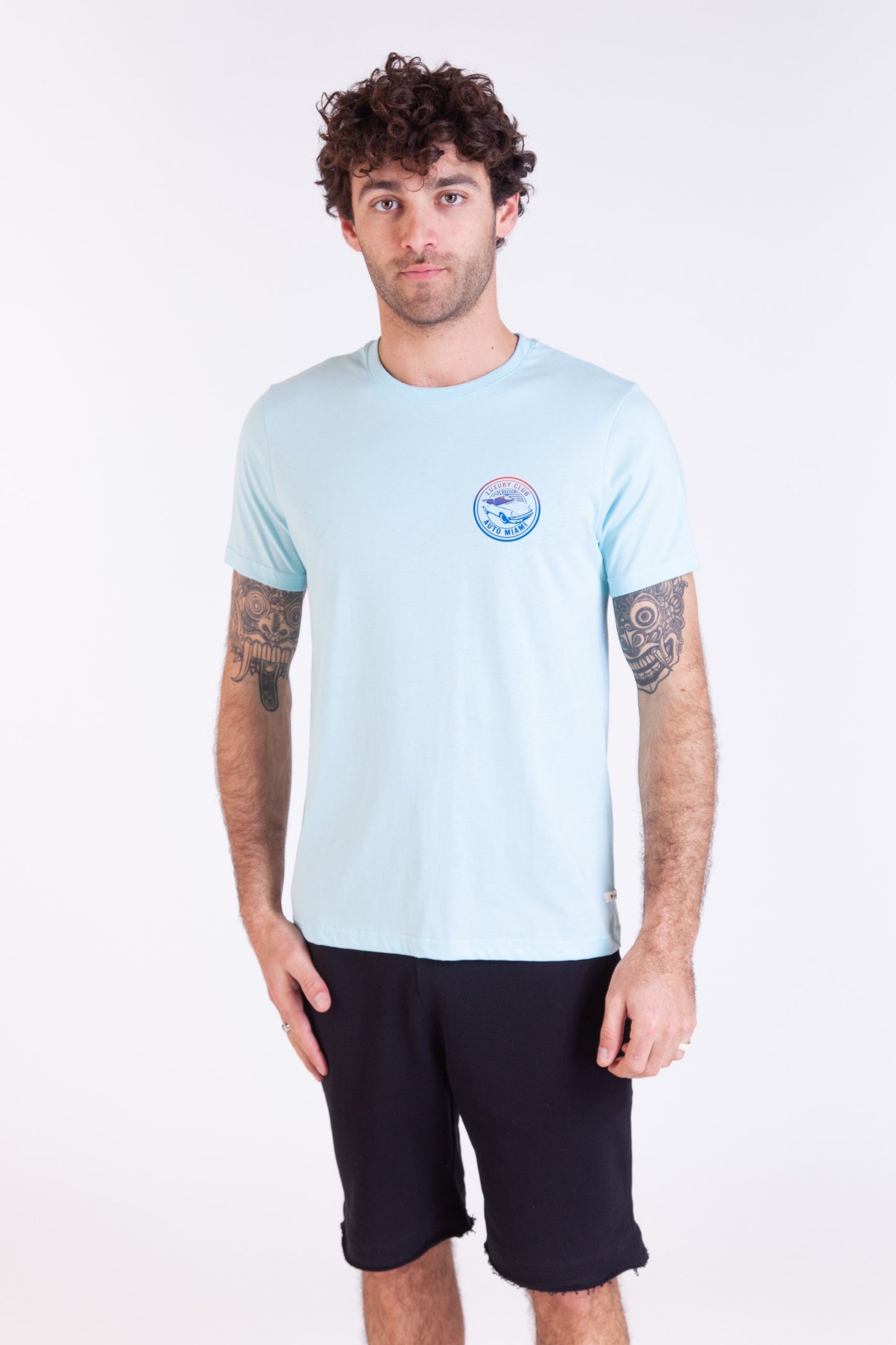 LUXURY CAR LIGHT BLUE T-SHIRT