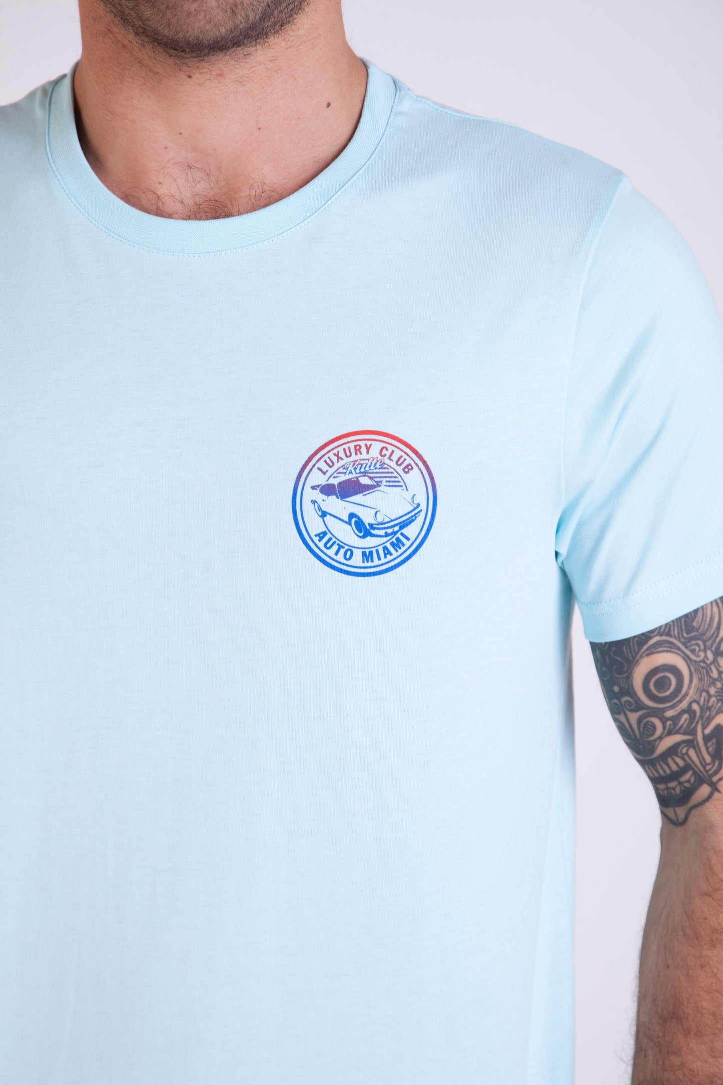 LUXURY CAR LIGHT BLUE T-SHIRT