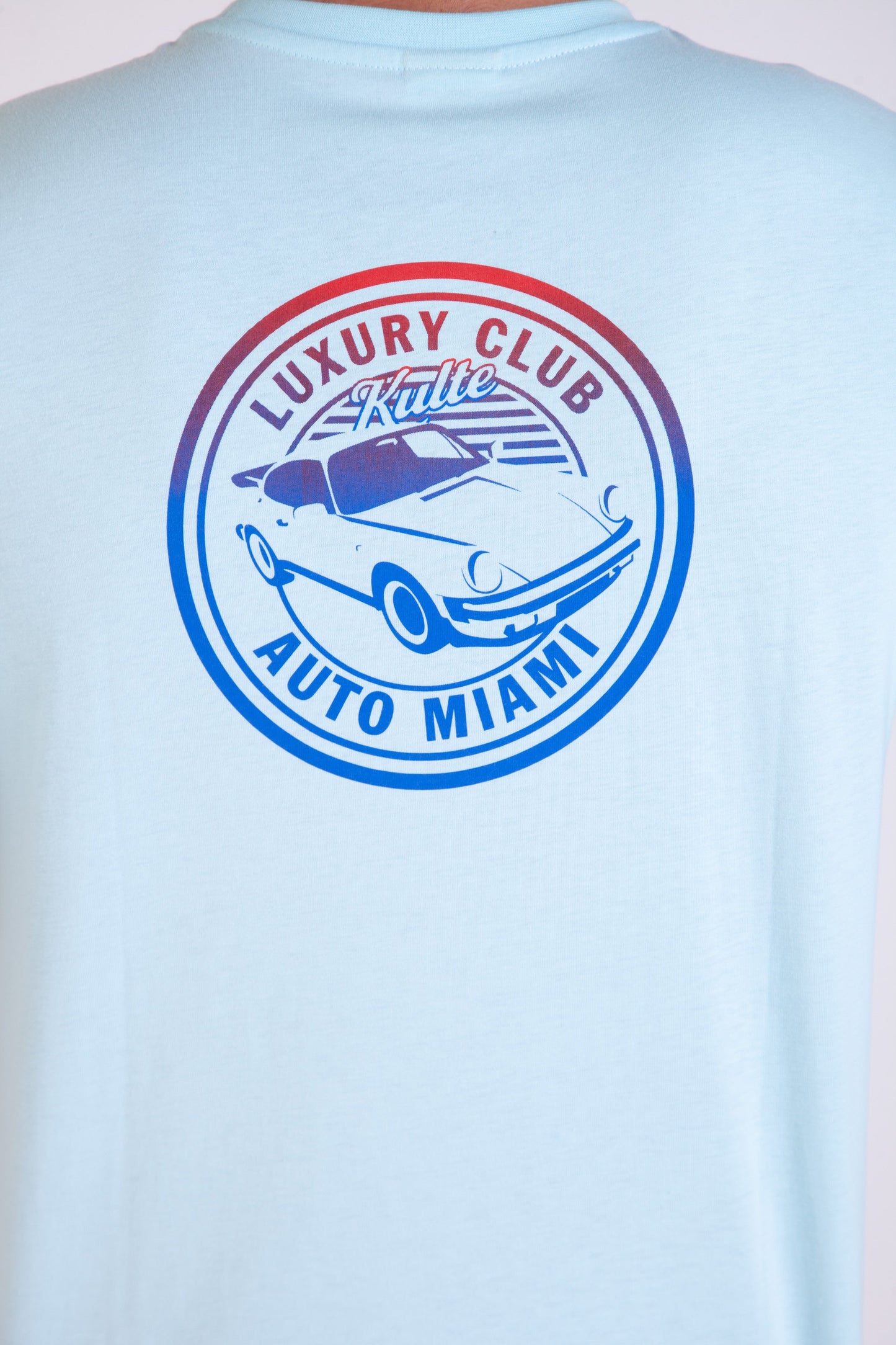 LUXURY CAR LIGHT BLUE T-SHIRT