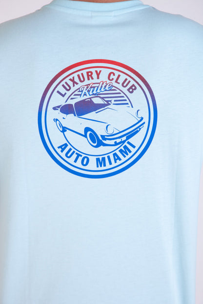 LUXURY CAR LIGHT BLUE T-SHIRT