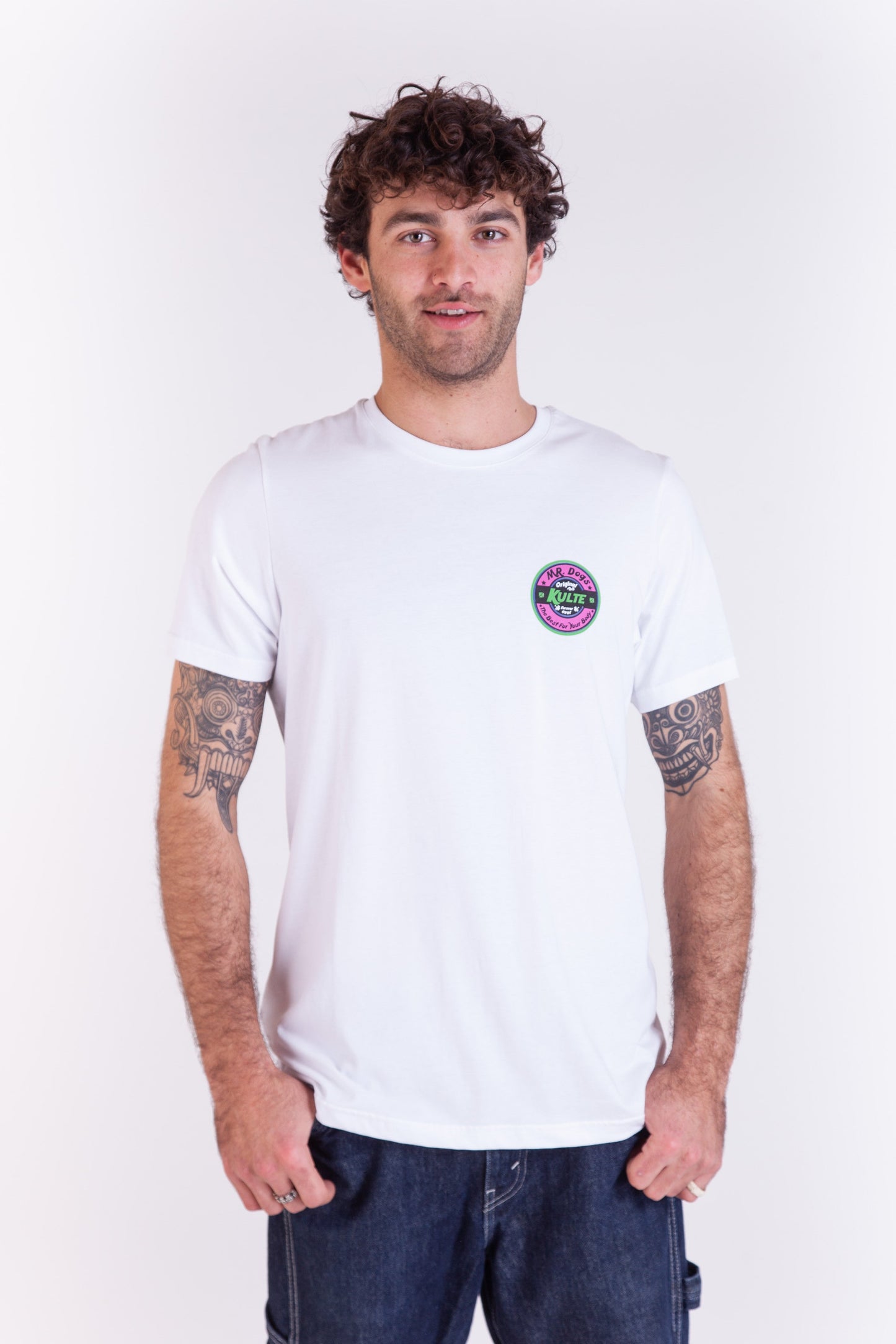 TEE SHIRT DOG WHITE