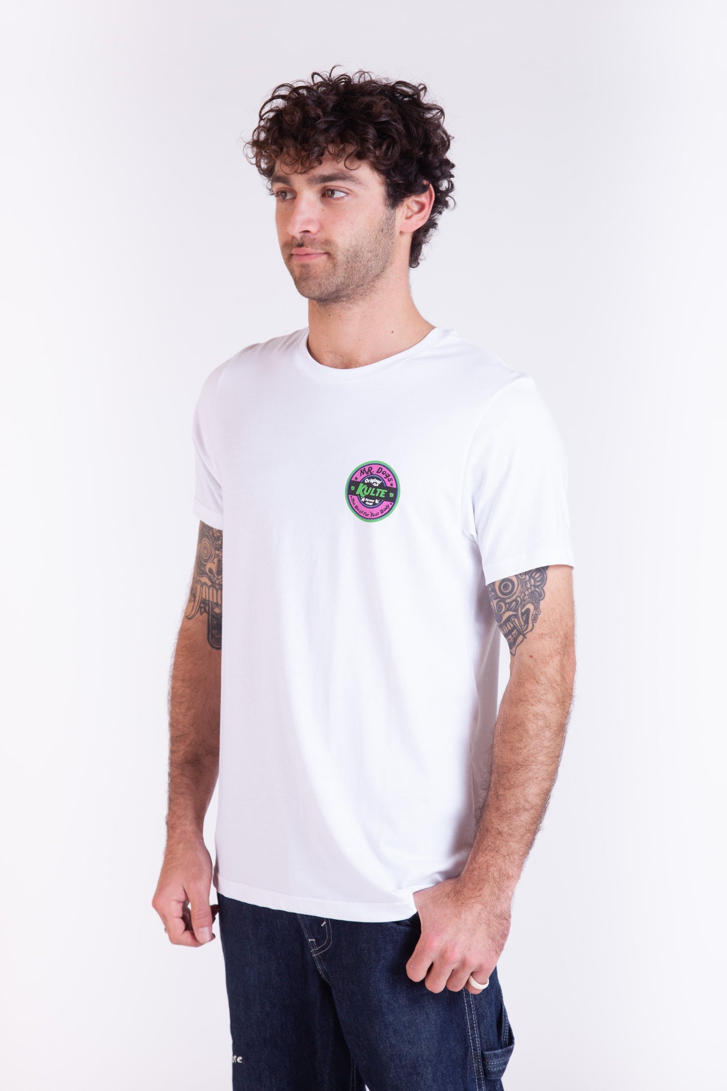 TEE SHIRT DOG WHITE