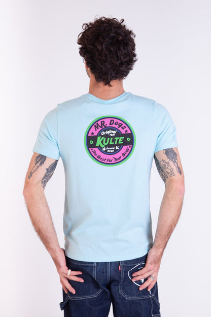 TEE SHIRT DOG LIGHT BLUE