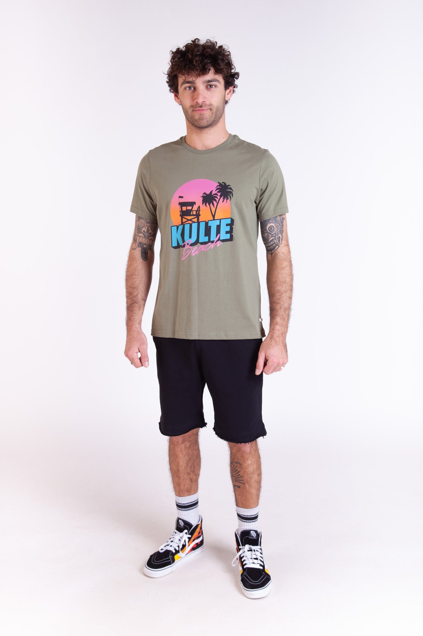 TEE SHIRT BEACH KAKI