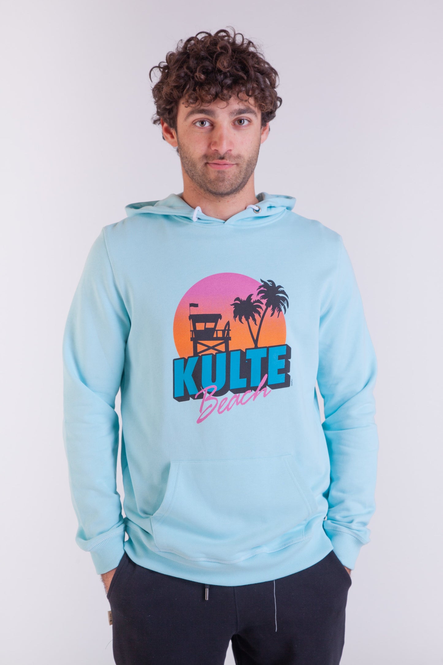 HOODIE BEACH LIGHT BLUE