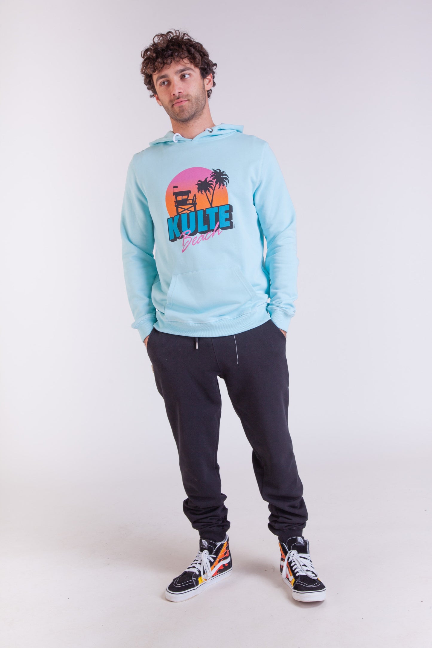 HOODIE BEACH LIGHT BLUE