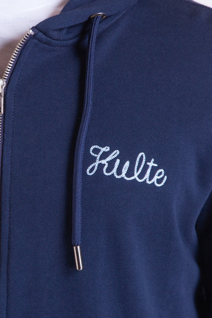 HOODIE ZIP SCRIPT NAVY