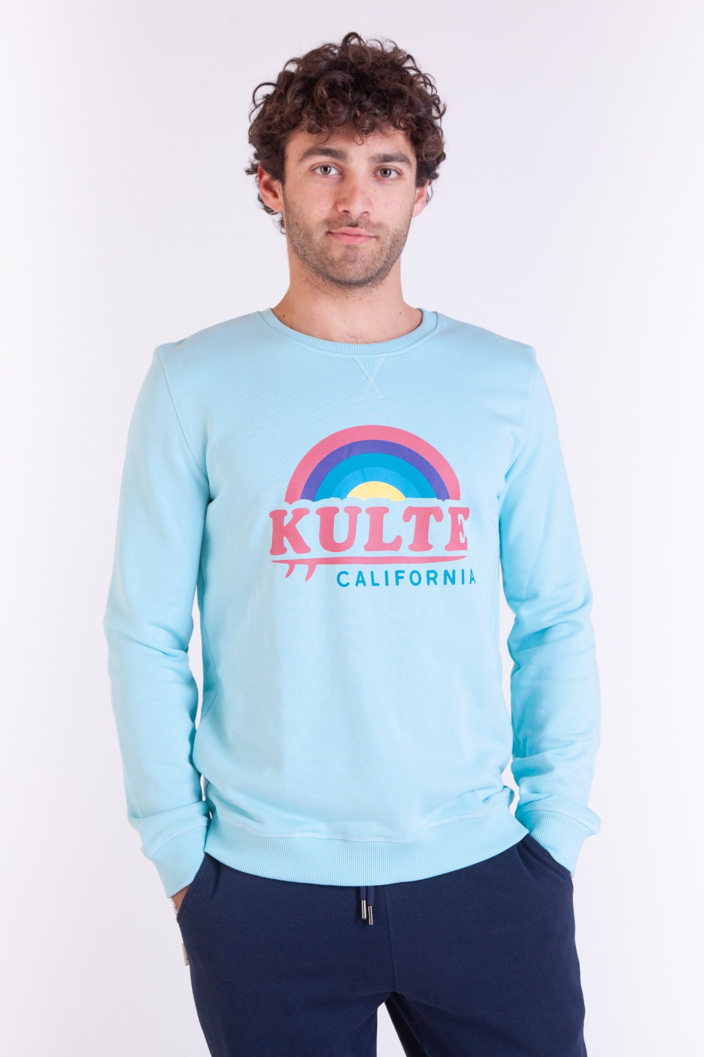 SWEATSHIRT CALIFORNIA SKY LIGHT BLUE