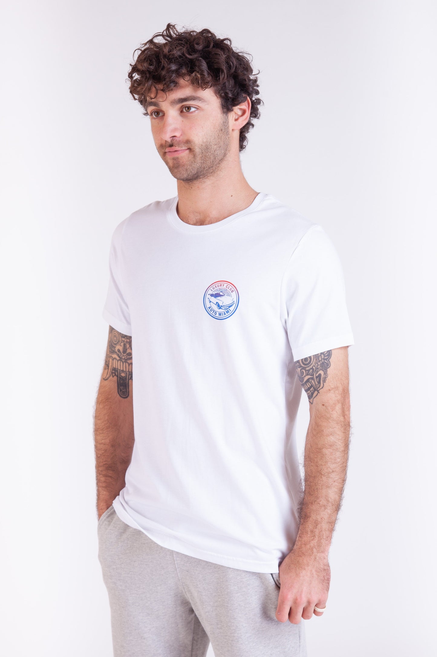LUXURY CAR WHITE T-SHIRT