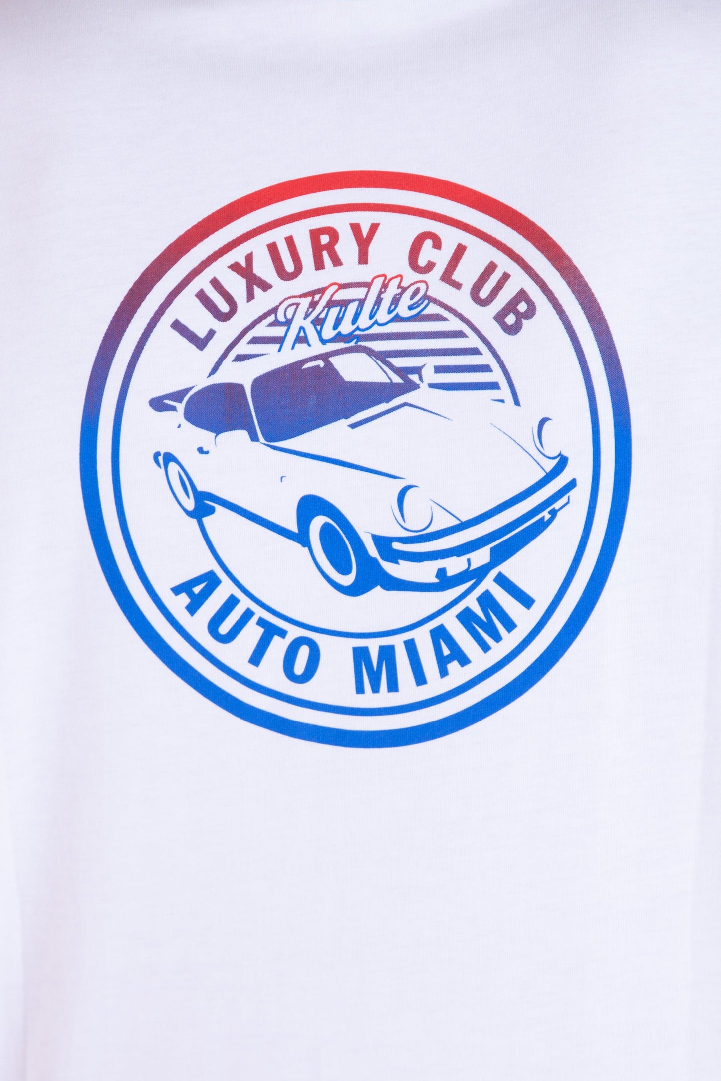 LUXURY CAR WHITE T-SHIRT