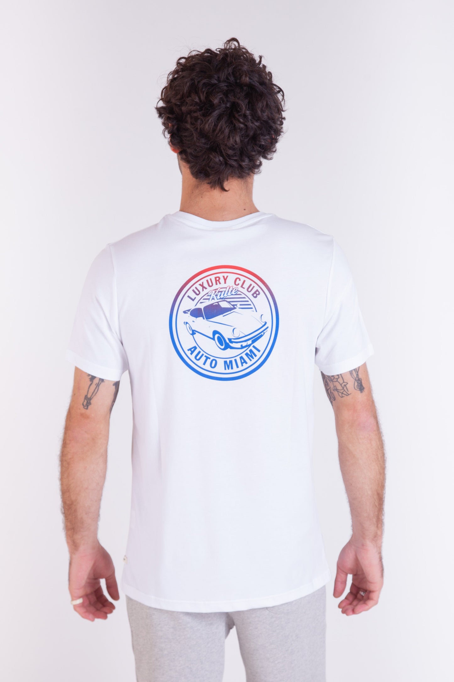 LUXURY CAR WHITE T-SHIRT