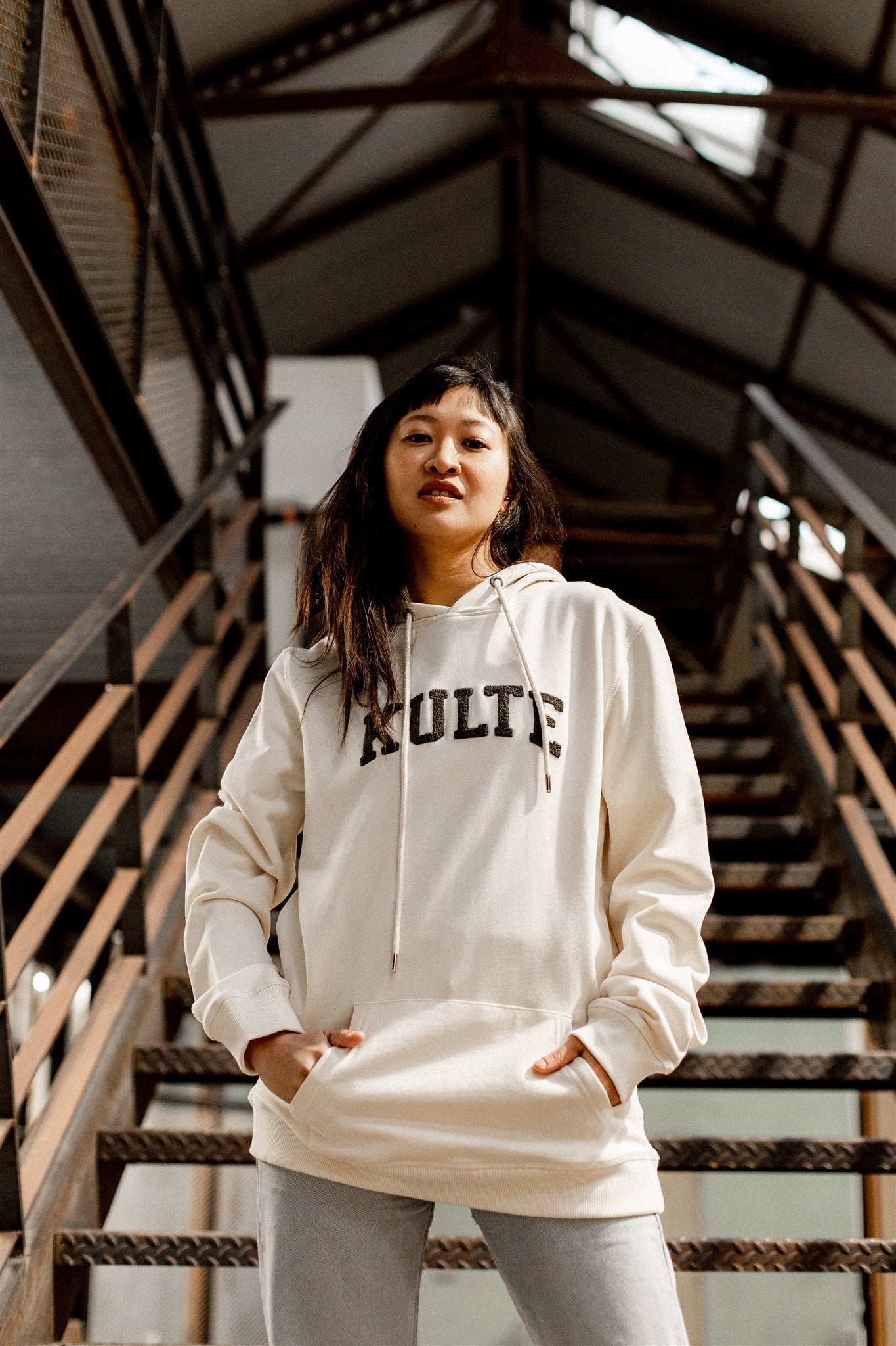 HOODIE ATHLETIC OFF WHITE