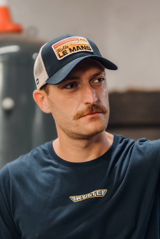 CASQUETTE SUNSET NAVY OFF WHITE