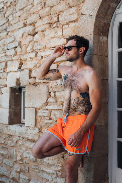 LE CALIFORNIA ORANGE LIGHT BLUE JERSEY