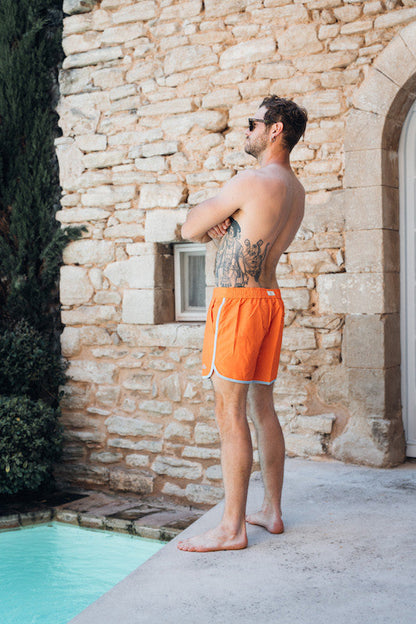 LE CALIFORNIA ORANGE LIGHT BLUE JERSEY