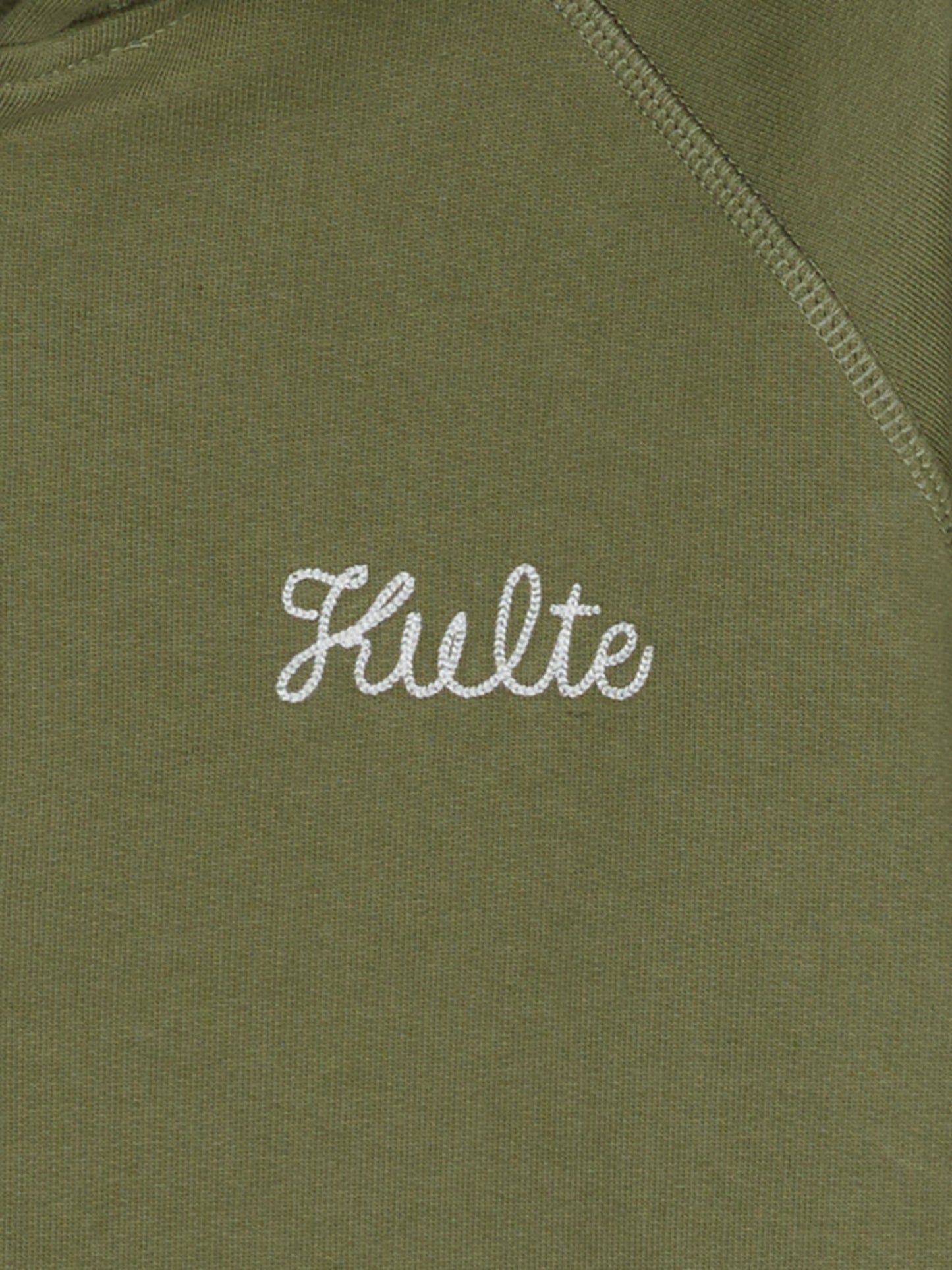 ZIP SCRIPT HOODIE PREMIUM KHAKI