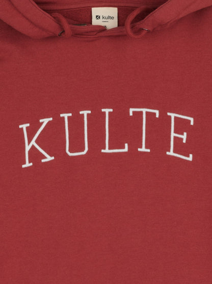 BURGUNDY ATHLETIC HOODIE