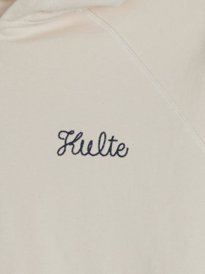 ZIP SCRIPT HOODIE PREMIUM OFF WHITE