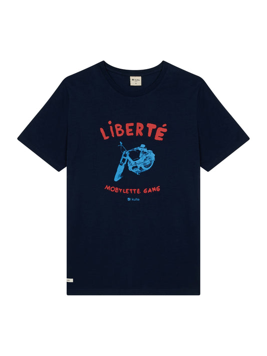 NAVY MOBYLETTE T-SHIRT
