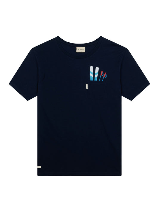 SKI POCKET NAVY T-SHIRT