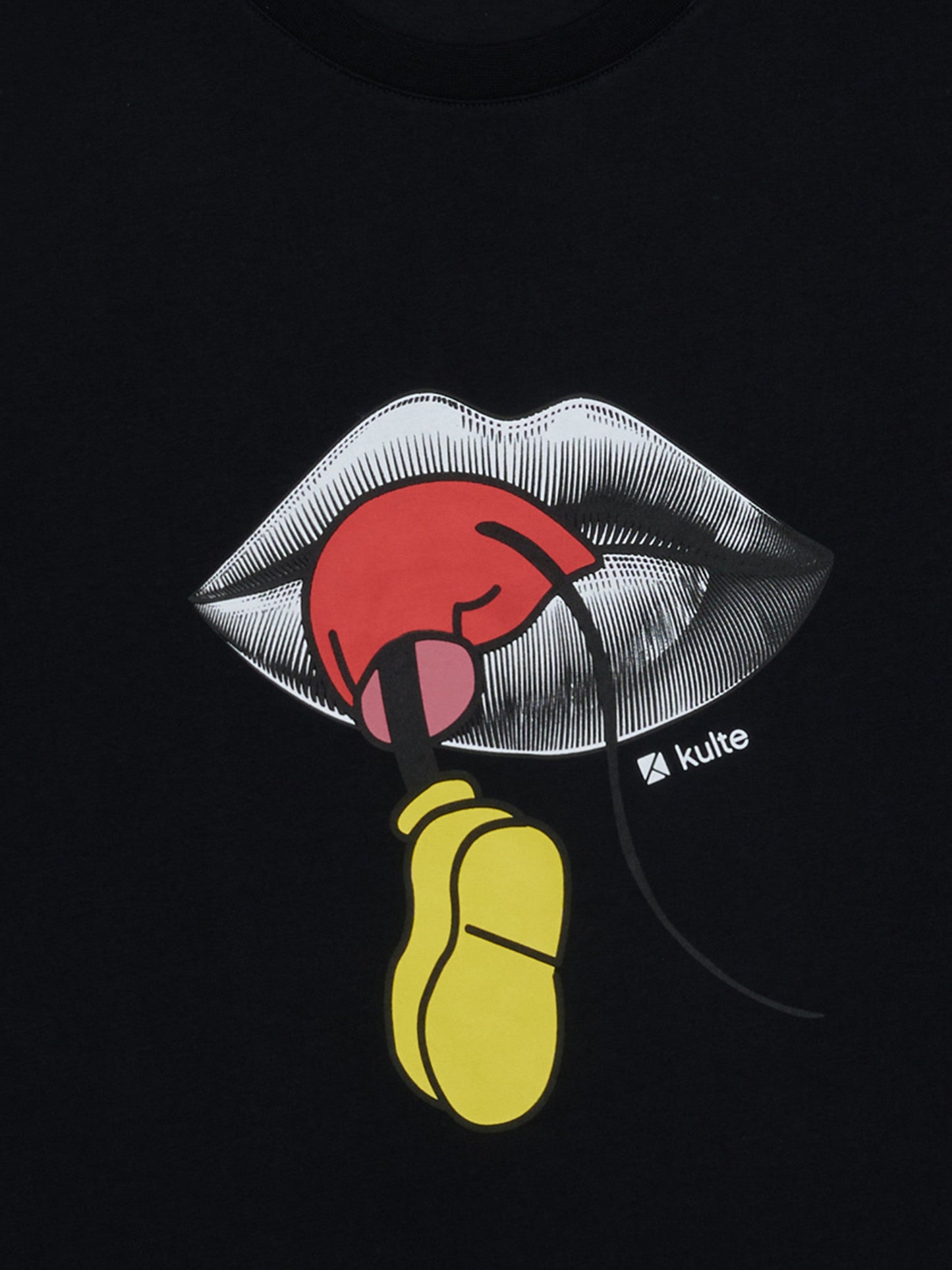 MOUTH BLACK T-SHIRT