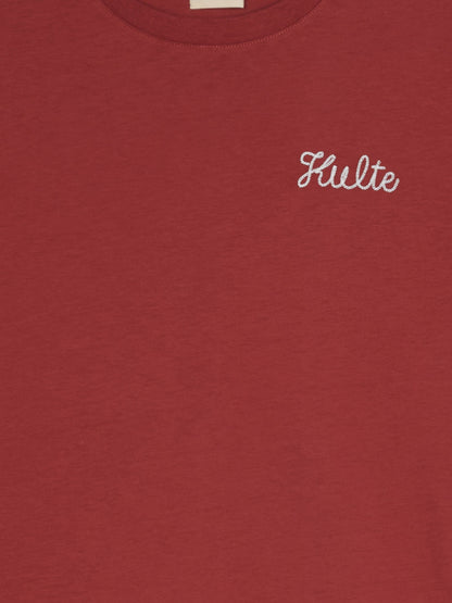 CORPO SCRIPT BURGUNDY T-SHIRT