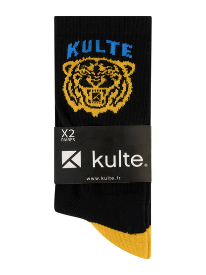 TIGER BLACK/WHITE SOCK