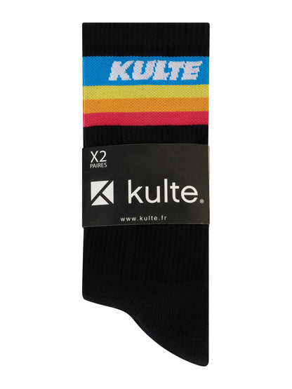 RAINBOW BLACK/WHITE SOCK