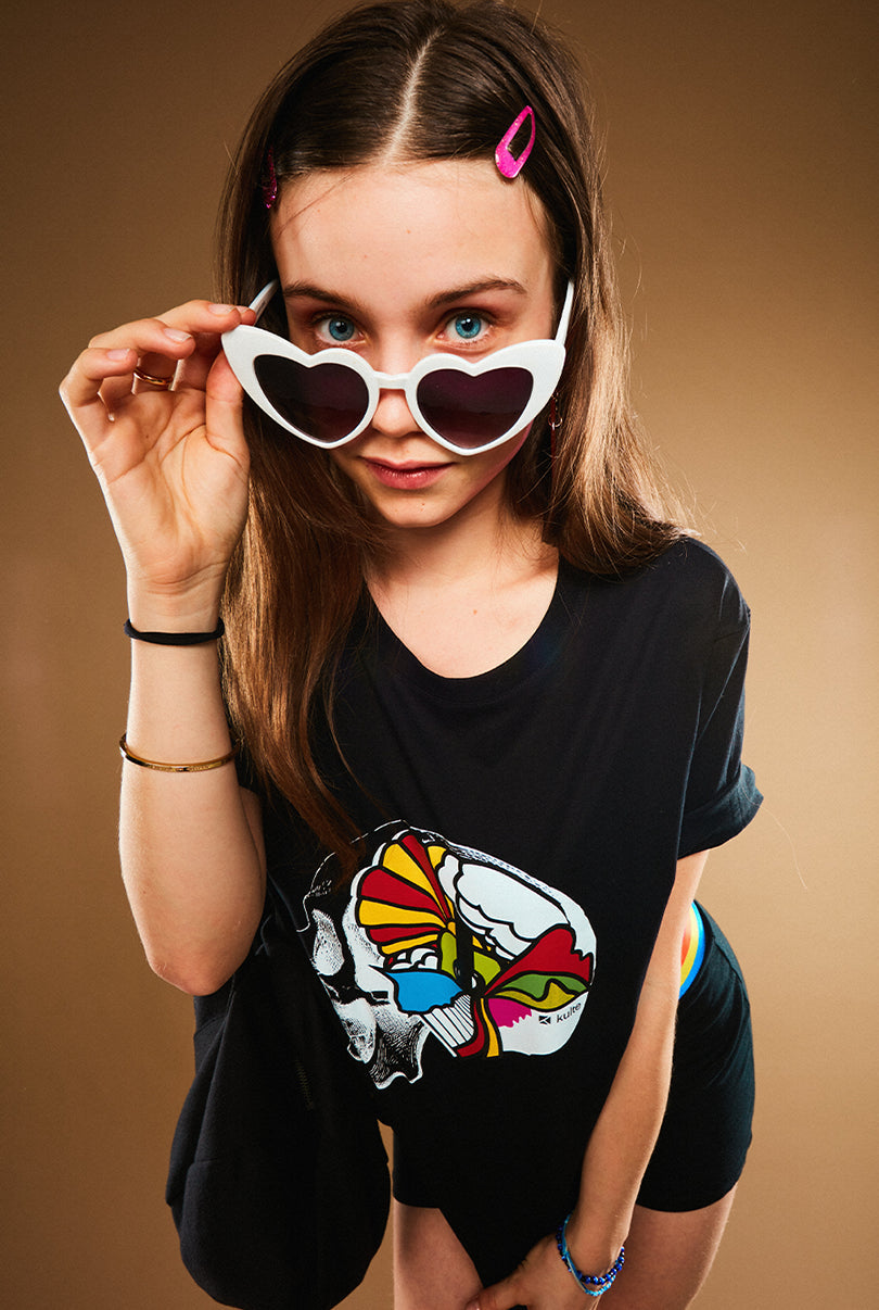 TEE SHIRT CRANE BLACK