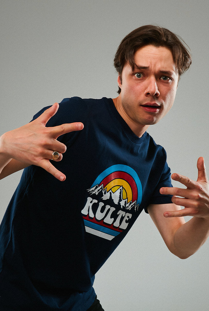 RAINBOW NAVY T-SHIRT
