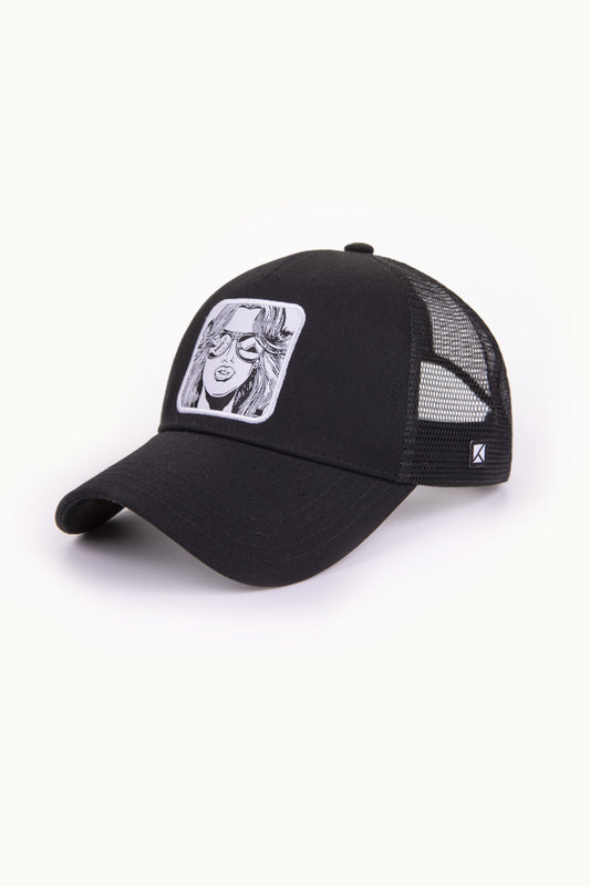 CASQUETTE MOTIF WTF BLACK