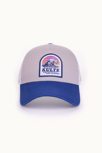 CASQUETTE MOTIF WAVE GREY