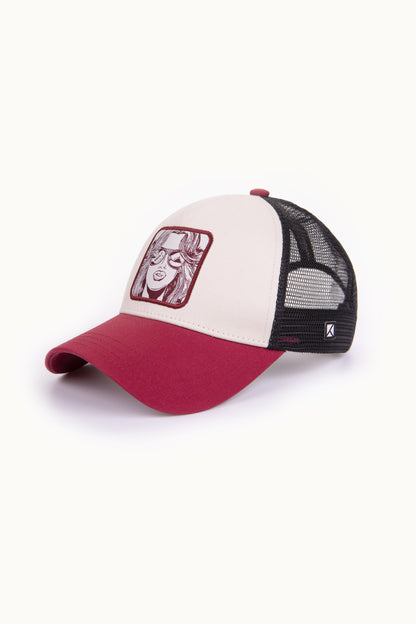 CASQUETTE MOTIF WTF RED