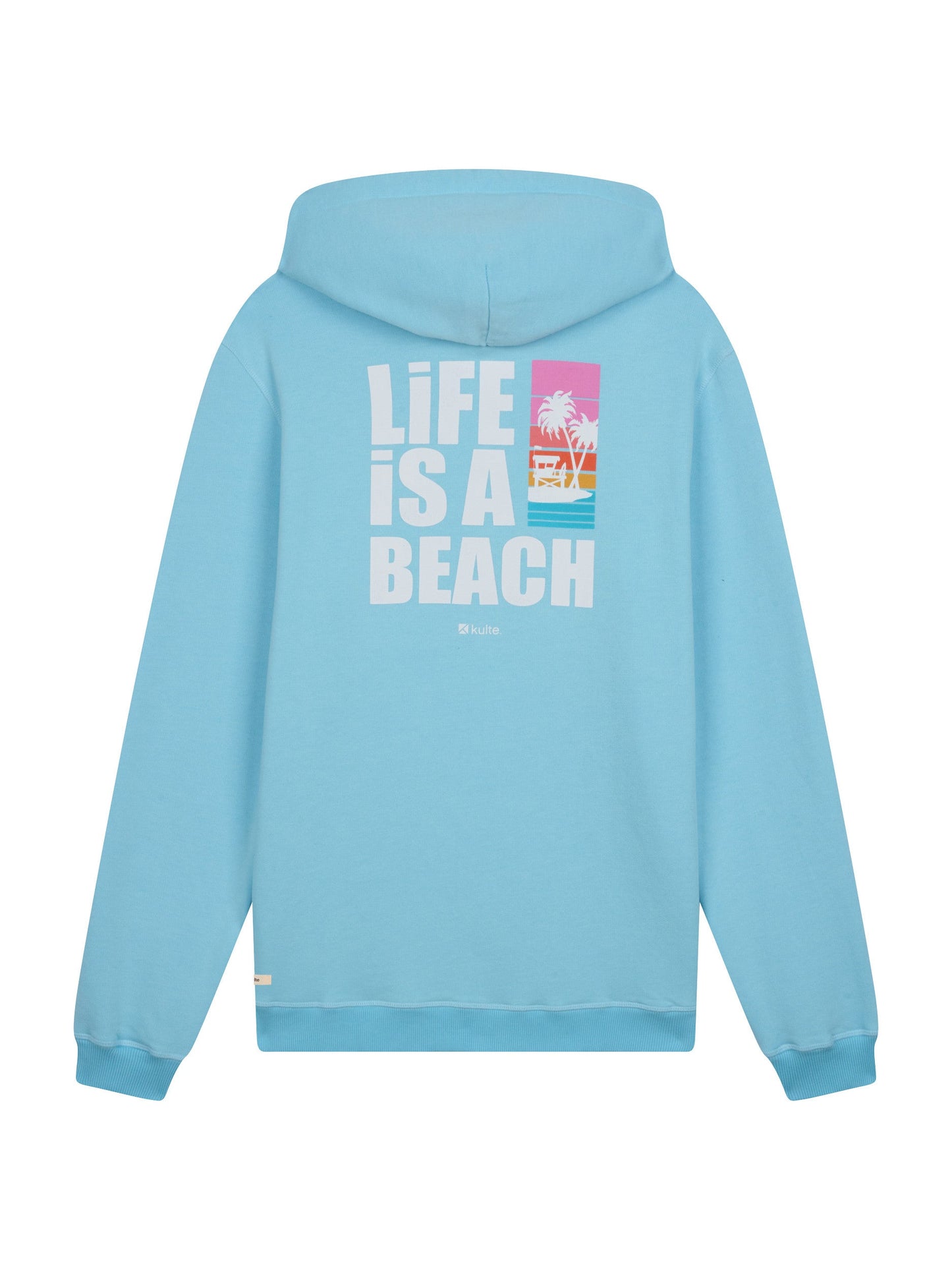 HOODIE LIFE IS A BEACH BLUE