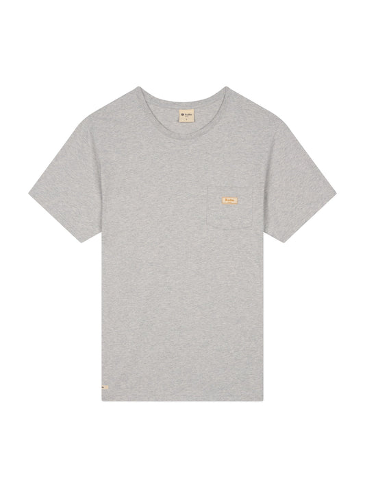 SMART POCKET T-SHIRT HEATHER GRAY