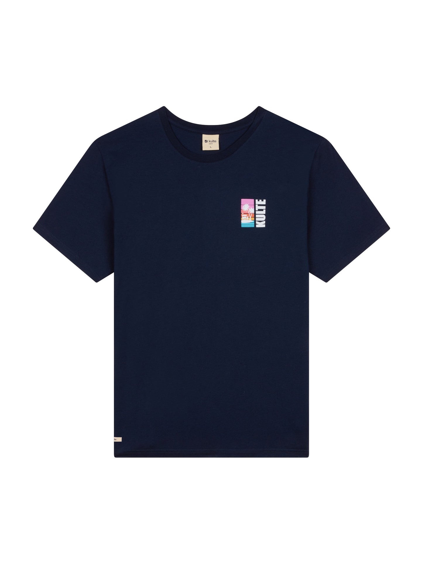 LIFE IS A BEACH NAVY T-SHIRT