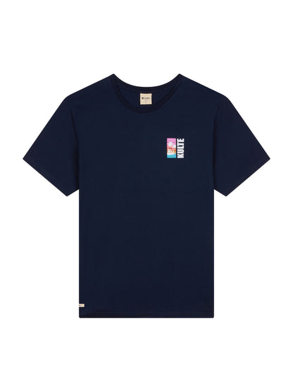 LIFE IS A BEACH NAVY T-SHIRT