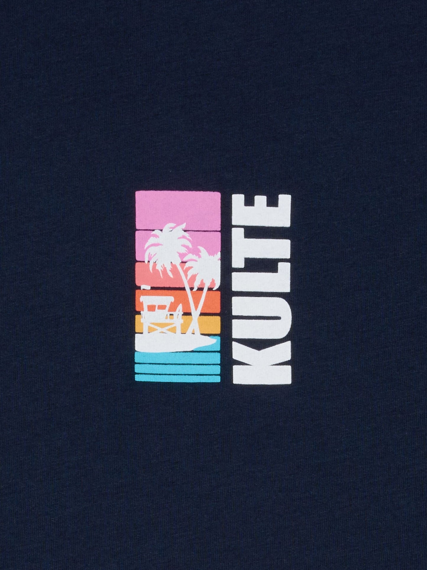 LIFE IS A BEACH NAVY T-SHIRT