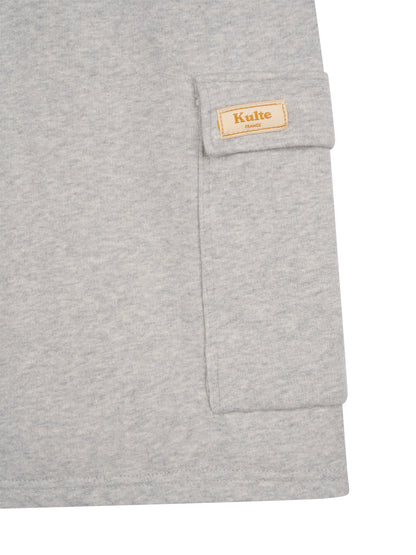 JOG SHORT CARGO HEATHER GREY 
