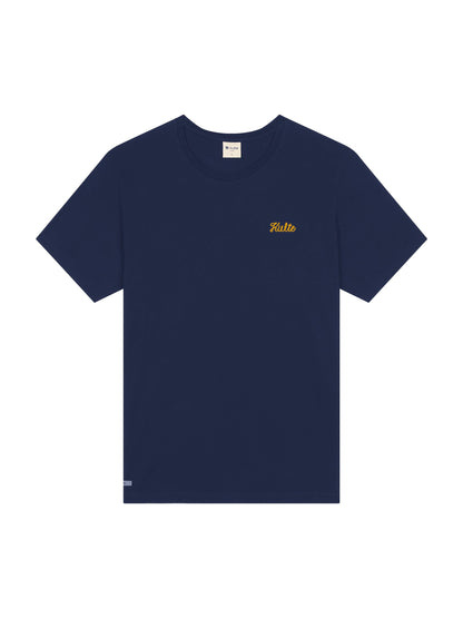 NAVY SCRIPT T-SHIRT