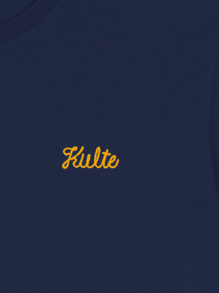 NAVY SCRIPT T-SHIRT