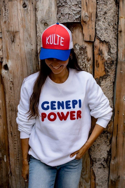 GENEPI WHITE SWEATSHIRT