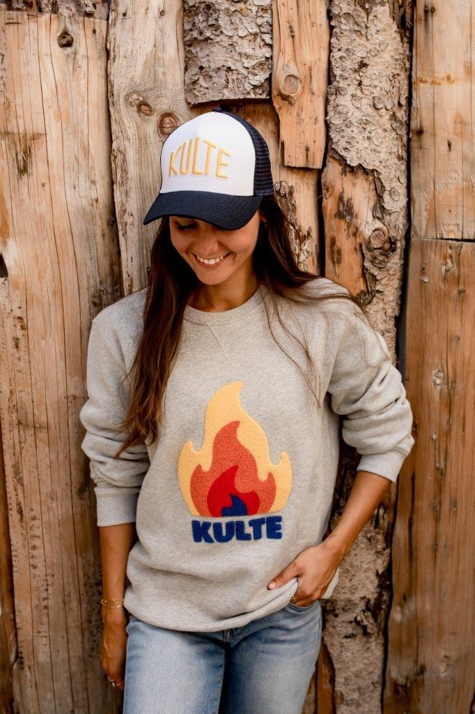 GREY FLAME SWEATSHIRT