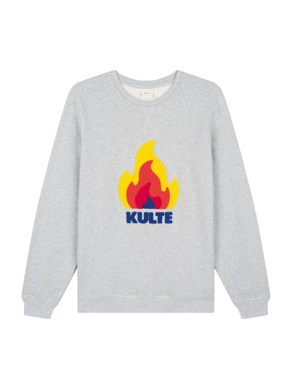 GREY FLAME SWEATSHIRT