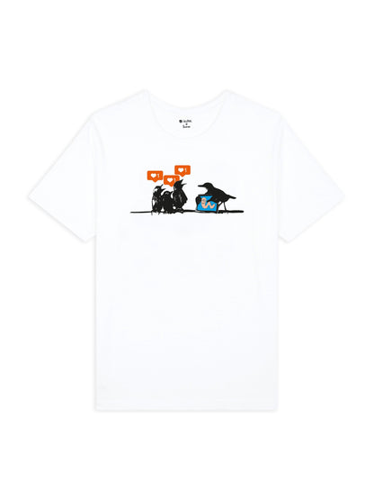 T-SHIRT BIRDS WHITE