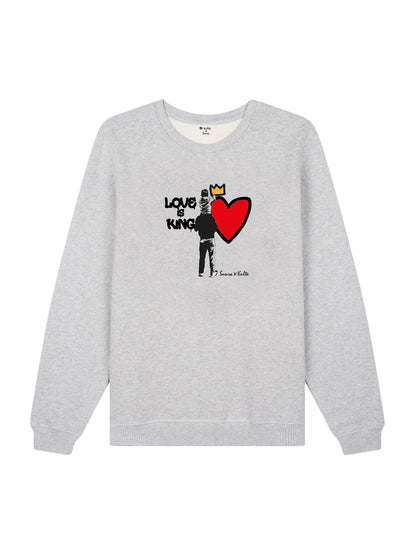 SWEAT LOVE IS KING GREY