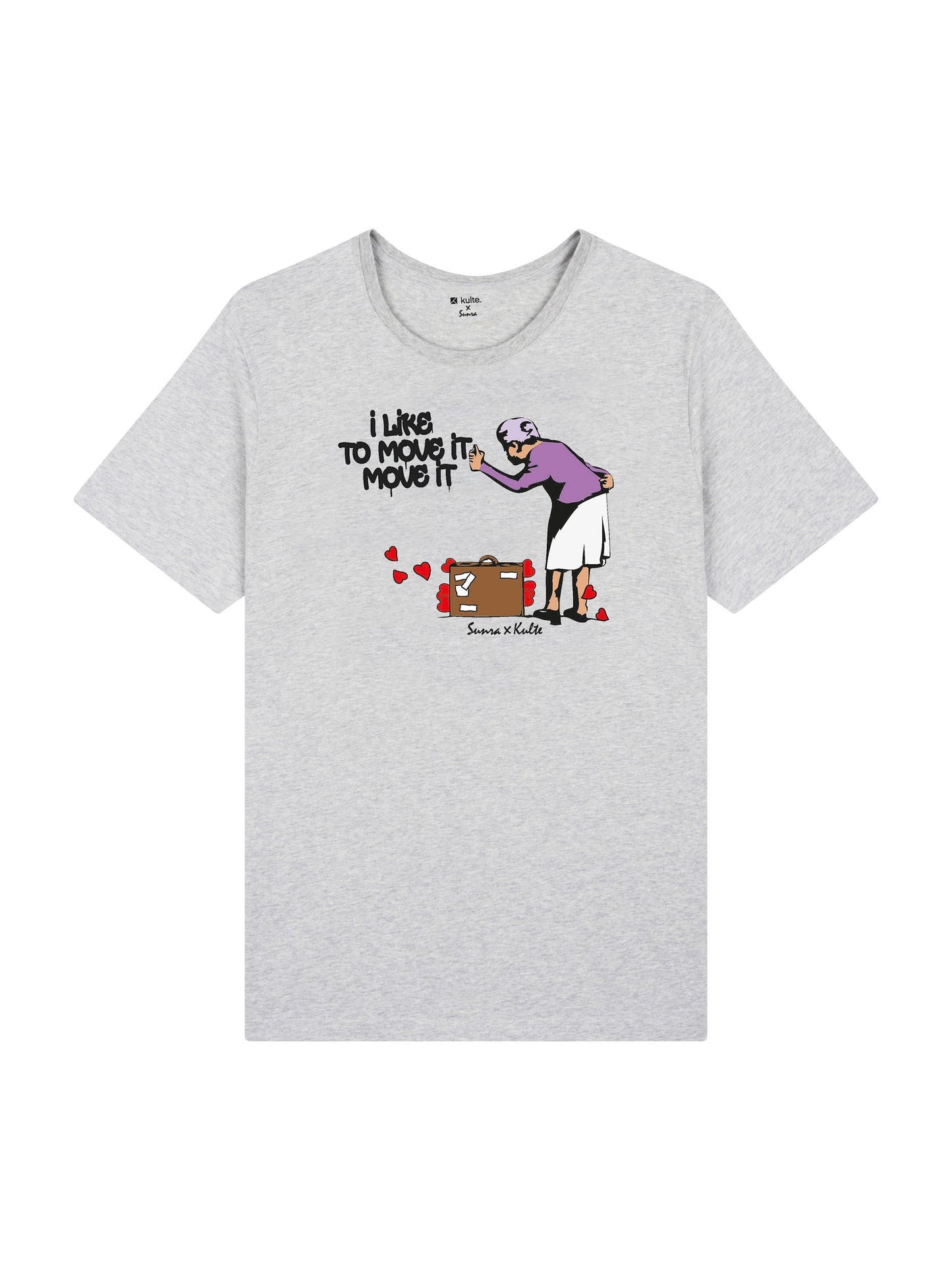 T-SHIRT I LIKE TO MOVE IT GREY